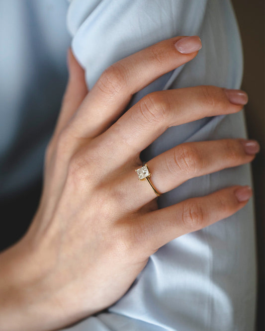 2 CT Round Three Stones Lab Grown Diamond Engagement Ring