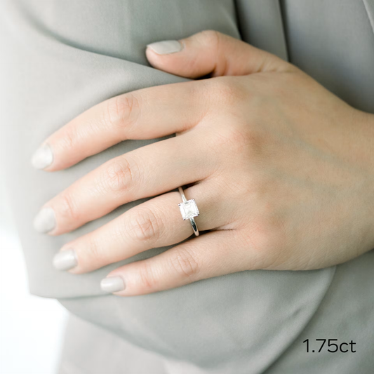 Marquise Cut Cluster Styled Lab Grown Diamond Engagement Ring
