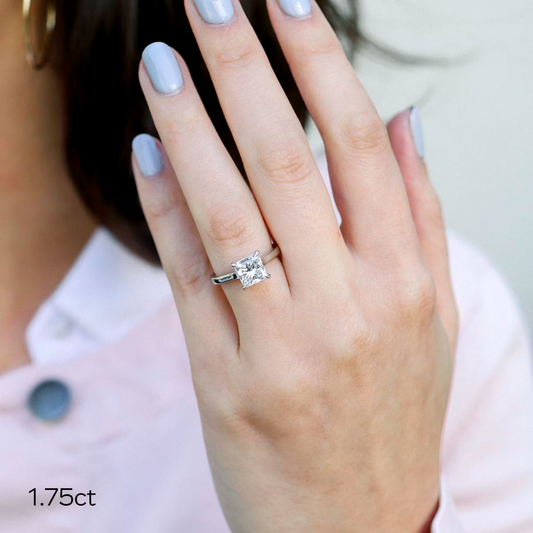 Marquise Cut Cluster Styled Lab Grown Diamond Engagement Ring