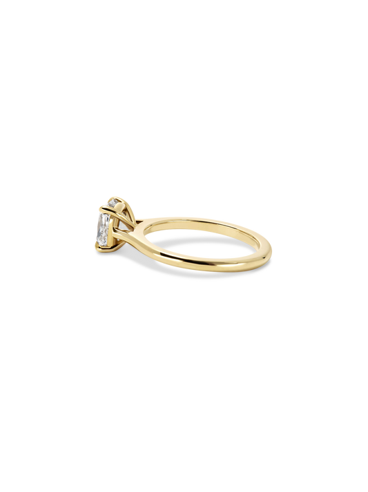 2 CT Round Three Stones Lab Grown Diamond Engagement Ring