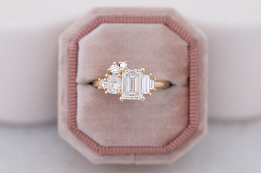 2 CT Round Three Stones Lab Grown Diamond Engagement Ring