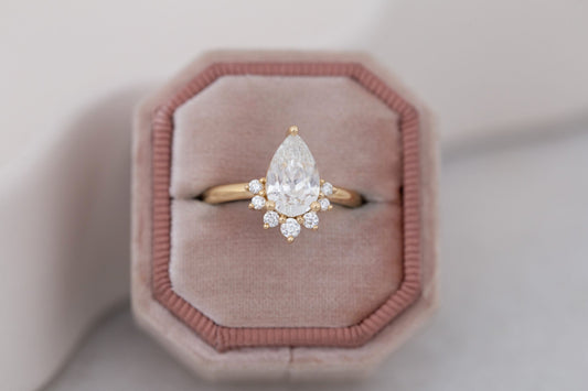 2 CT Round Three Stones Lab Grown Diamond Engagement Ring