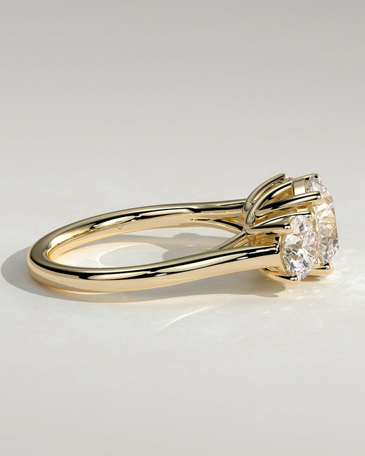 Round Halo, Pave & Split Shank Engagement Ring – 1.93 CT Lab Grown Diamond