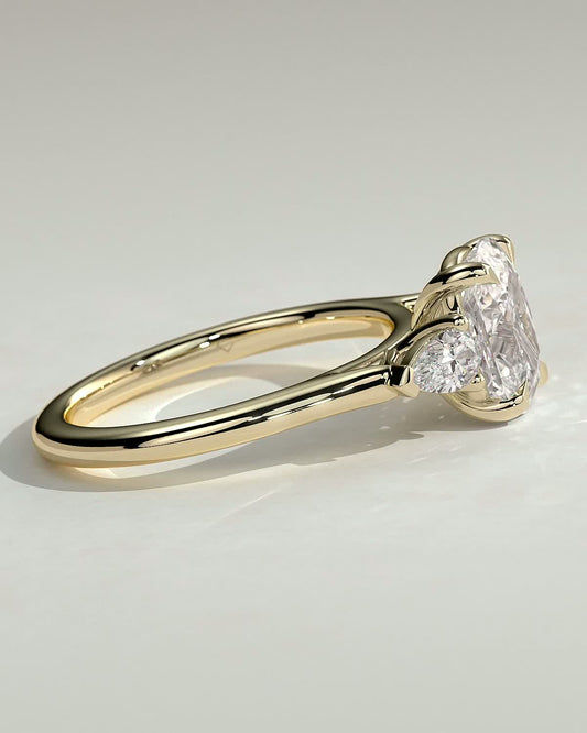 Round Halo, Pave & Split Shank Engagement Ring – 1.93 CT Lab Grown Diamond