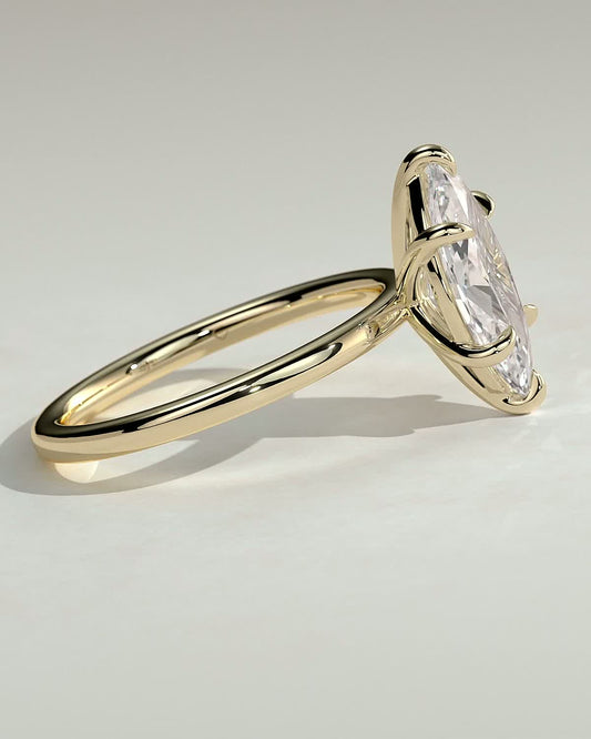 Round Halo, Pave & Split Shank Engagement Ring – 1.93 CT Lab Grown Diamond