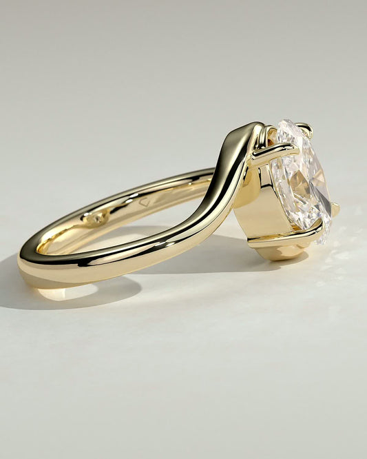 Round Halo, Pave & Split Shank Engagement Ring – 1.93 CT Lab Grown Diamond
