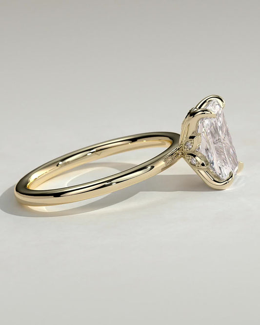 Round Halo, Pave & Split Shank Engagement Ring – 1.93 CT Lab Grown Diamond