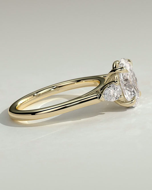 Round Halo, Pave & Split Shank Engagement Ring – 1.93 CT Lab Grown Diamond