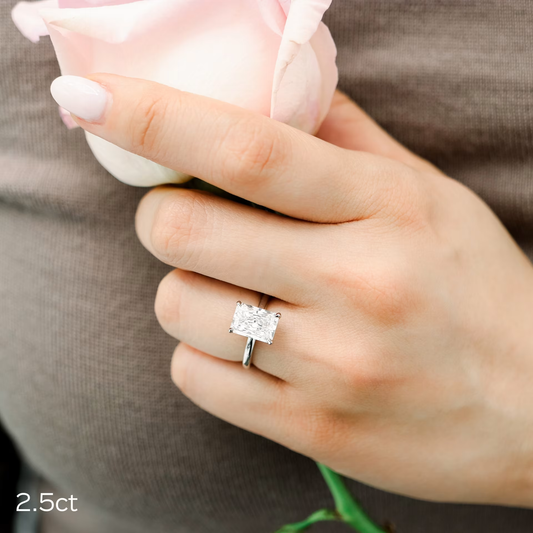 Marquise Cut Cluster Styled Lab Grown Diamond Engagement Ring