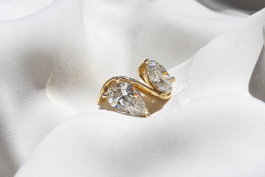 2 CT Round Three Stones Lab Grown Diamond Engagement Ring