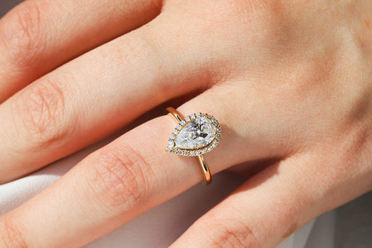 2 CT Round Three Stones Lab Grown Diamond Engagement Ring