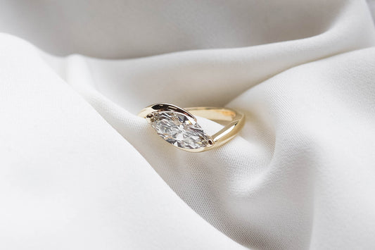 2 CT Round Three Stones Lab Grown Diamond Engagement Ring