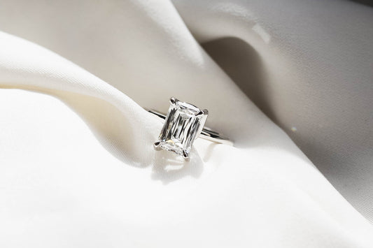 2 CT Round Three Stones Lab Grown Diamond Engagement Ring
