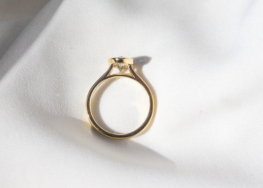 2 CT Round Three Stones Lab Grown Diamond Engagement Ring