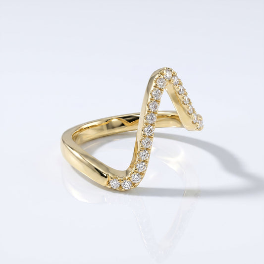 0.2 TCW Round Diamond Half Eternity DEF/VVS Lab Grown Wedding Band