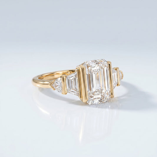 Marquise Swirl Solitaire Engagement Ring – 1 CT Lab Grown Diamond