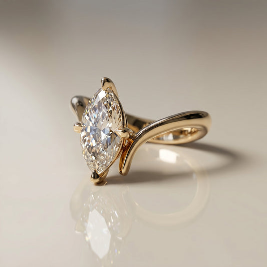Oval Solitaire Engagement Ring – 2 CT Lab Grown Diamond