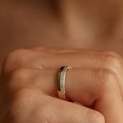 Marquise Cut Cluster Styled Lab Grown Wedding Band