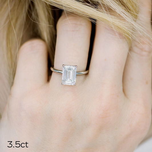 Marquise Cut Cluster Styled Lab Grown Diamond Engagement Ring