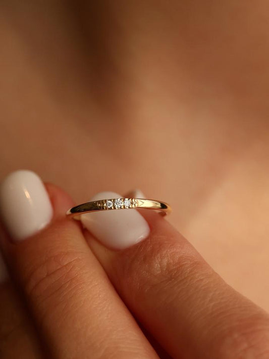 Marquise Cut Cluster Styled Lab Grown Wedding Band