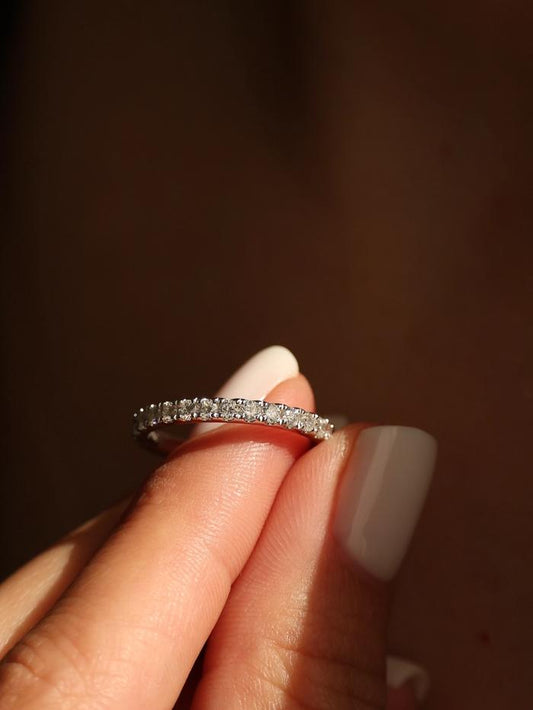 Marquise Cut Cluster Styled Lab Grown Wedding Band