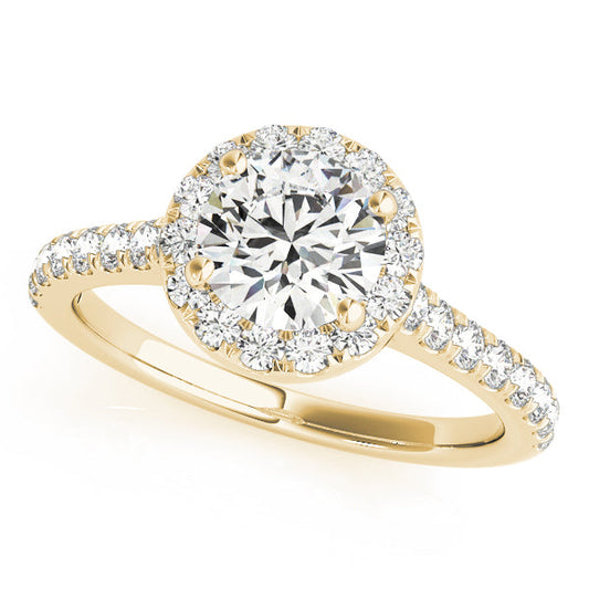 2 CT Round Three Stones Lab Grown Diamond Engagement Ring