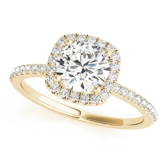 2 CT Round Three Stones Lab Grown Diamond Engagement Ring