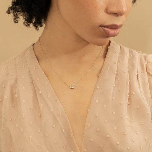 1.0 CT Round Bezel Solitaire Lab Grown Diamond Necklace