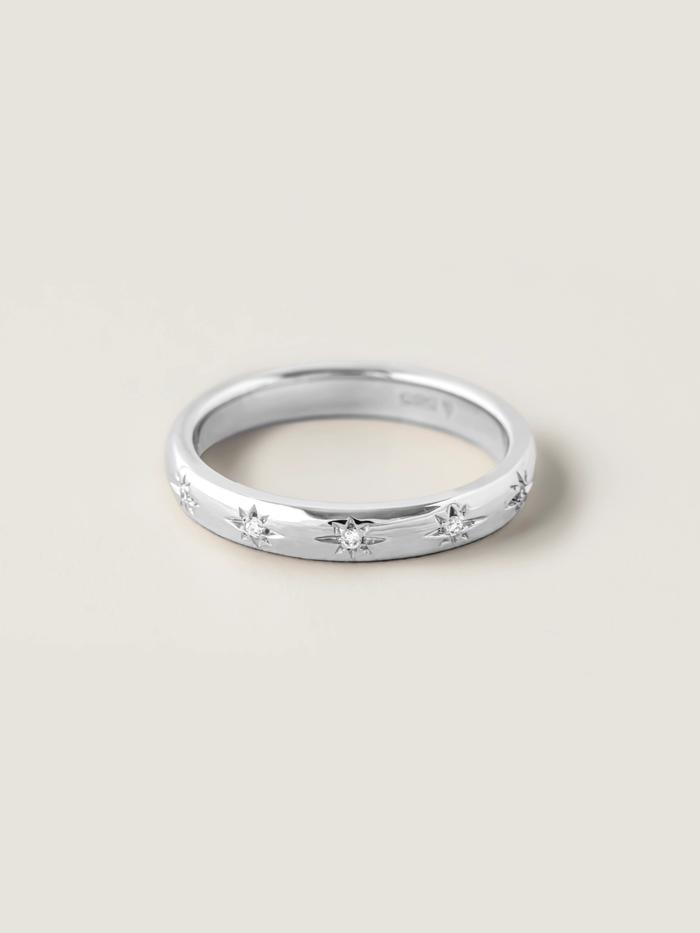 Marquise Cut Cluster Styled Lab Grown Wedding Band