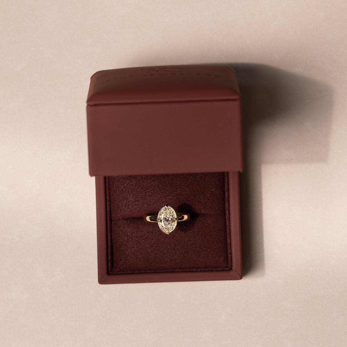 Oval Three Stone Lab Grown Diamond Engagement Ring