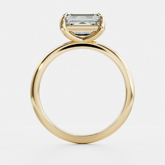Oval Three Stone Lab Grown Diamond Engagement Ring
