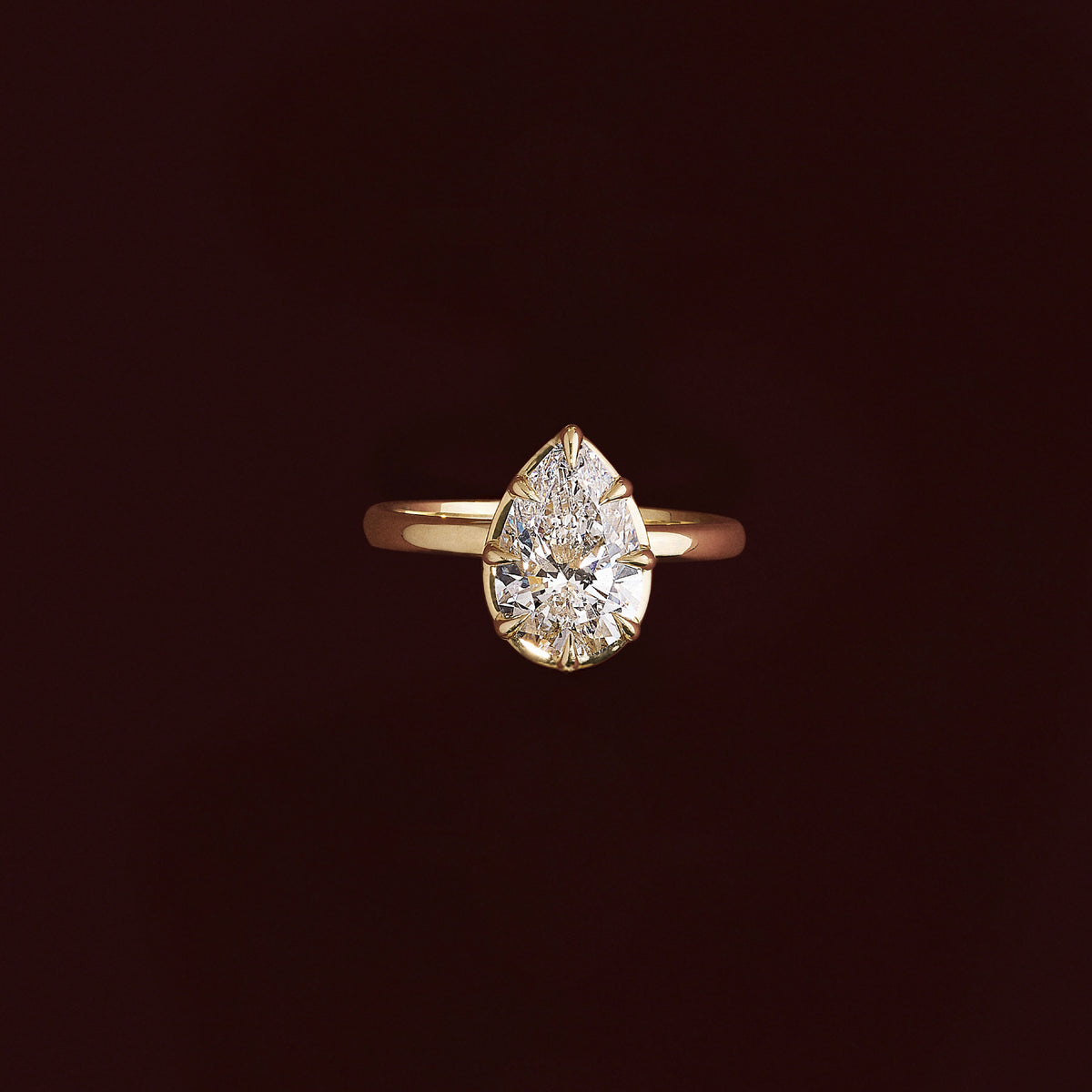 Oval Three Stone Lab Grown Diamond Engagement Ring
