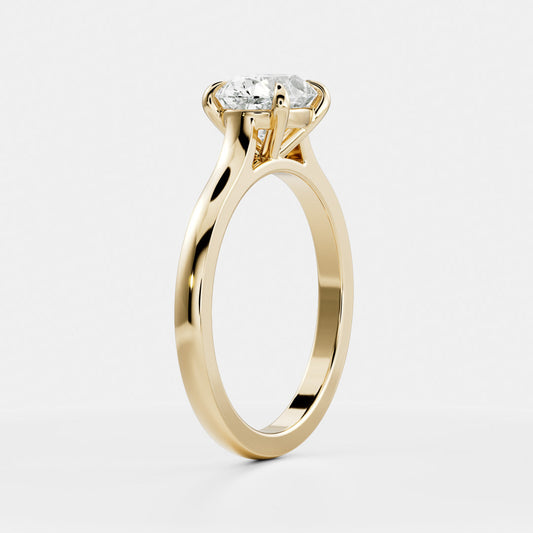 Oval Three Stone Lab Grown Diamond Engagement Ring