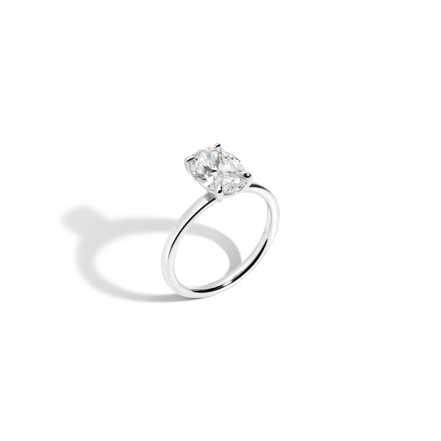 2 CT Round Three Stones Lab Grown Diamond Engagement Ring