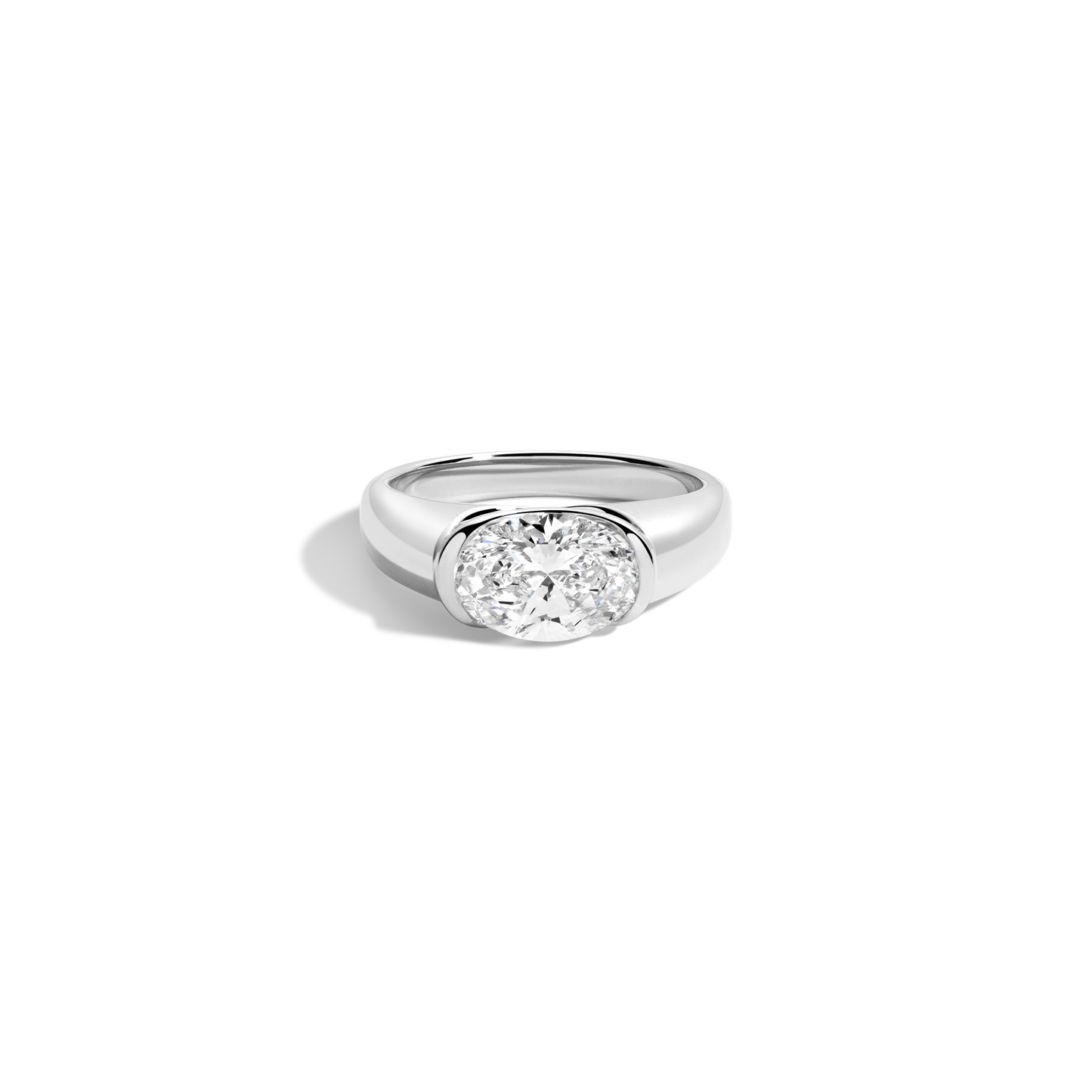 2 CT Round Three Stones Lab Grown Diamond Engagement Ring