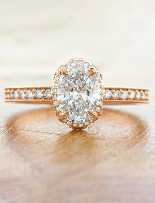 2 CT Round Three Stones Lab Grown Diamond Engagement Ring