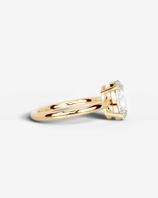 Oval Solitaire Lab Grown Diamond Engagement Ring