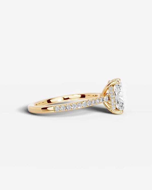 Marquise Solitaire With Tulip Prongs Lab Grown Diamond Engagement Ring