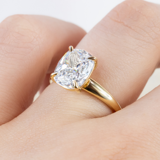 2 CT Round Three Stones Lab Grown Diamond Engagement Ring