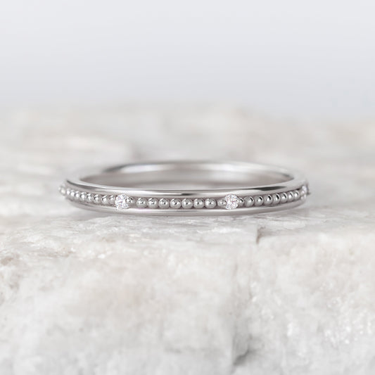 0.37 CT Round Full Eternity Lab Grown Diamond Wedding Band