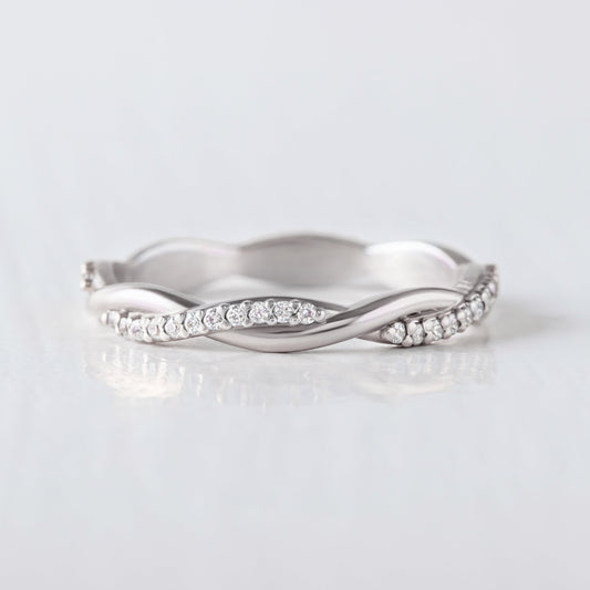 0.37 CT Round Full Eternity Lab Grown Diamond Wedding Band