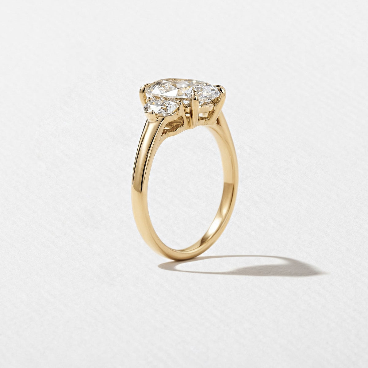 Emerald Pave Engagement Ring – 1 CT Lab Grown Diamond