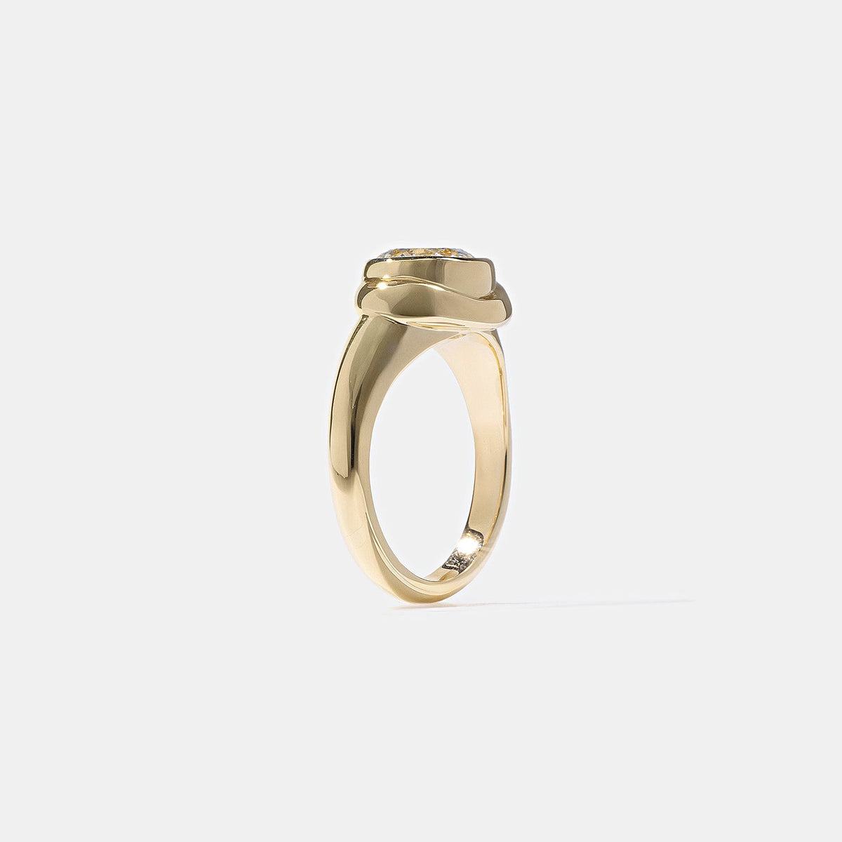 Emerald Pave Engagement Ring – 1 CT Lab Grown Diamond