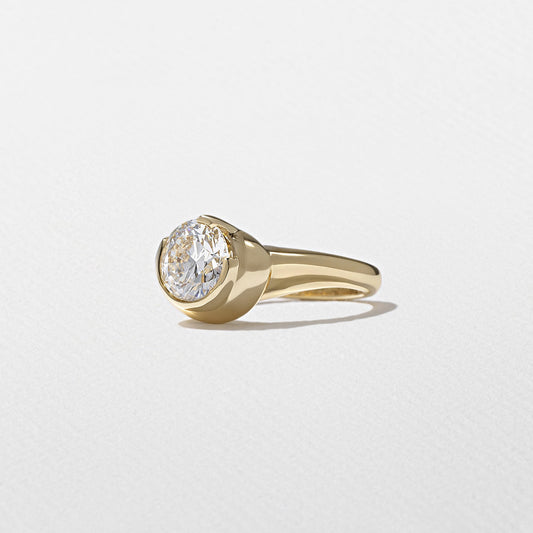 Emerald Pave Engagement Ring – 1 CT Lab Grown Diamond