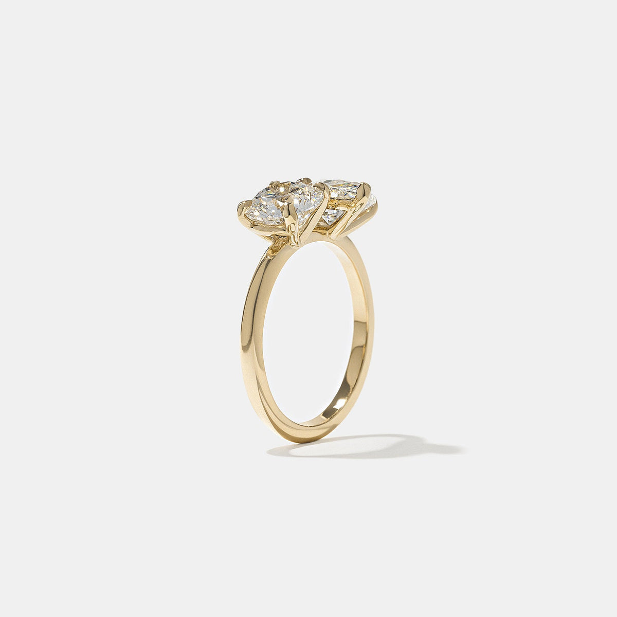 Emerald Pave Engagement Ring – 1 CT Lab Grown Diamond