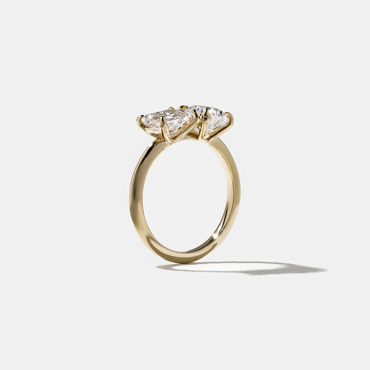 Emerald Pave Engagement Ring – 1 CT Lab Grown Diamond