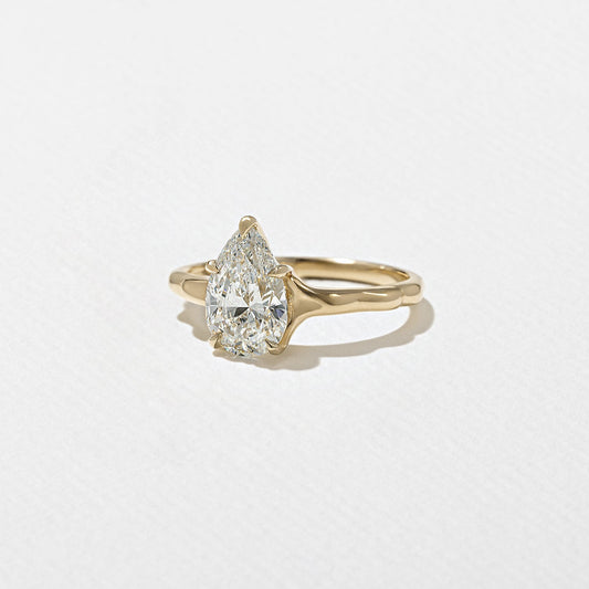 Emerald Pave Engagement Ring – 1 CT Lab Grown Diamond
