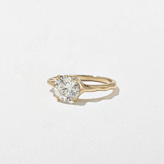 Emerald Pave Engagement Ring – 1 CT Lab Grown Diamond