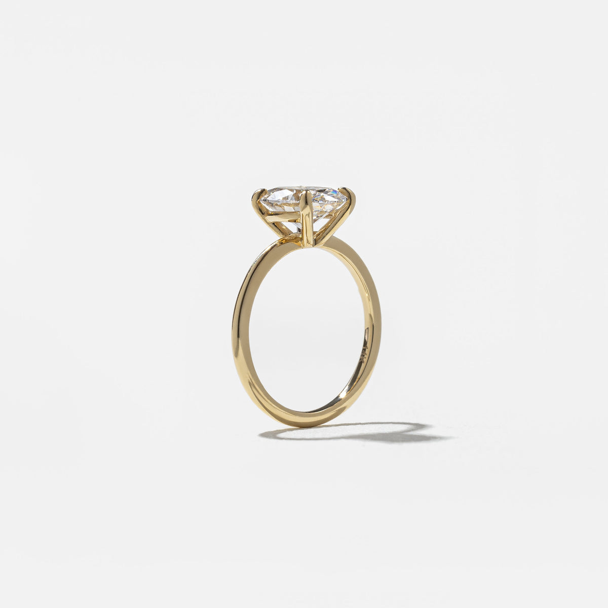 Emerald Pave Engagement Ring – 1 CT Lab Grown Diamond