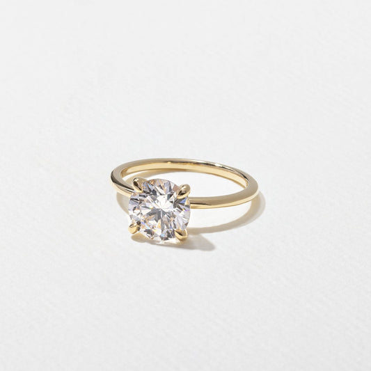 Emerald Pave Engagement Ring – 1 CT Lab Grown Diamond